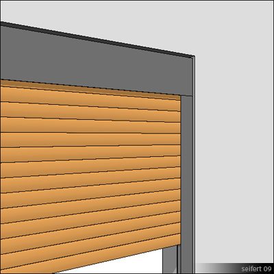 Building Revit Family roller shutter window