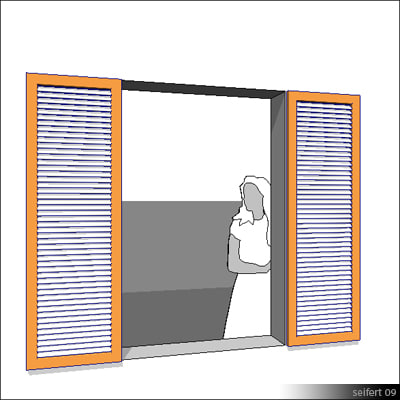 Building Revit Family Shutter Window Door