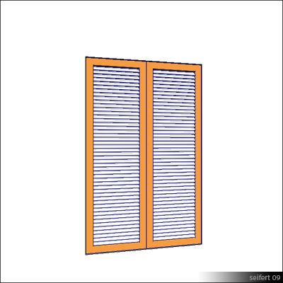 Building Revit Family Shutter Window Door