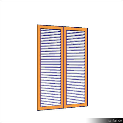 Building Revit Family Shutter Window Door