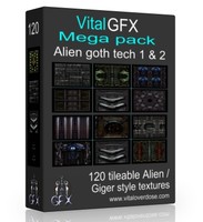 120 Alien Goth Tech Mega pack