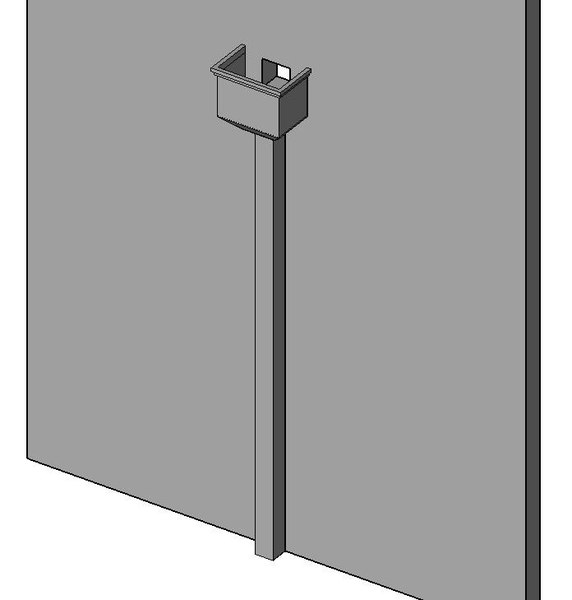 Building Revit Family scupper down downspout