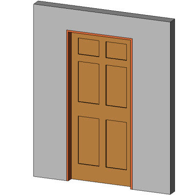 Building Revit Family 3d door