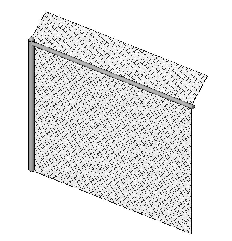 Building Revit Family fence chain link