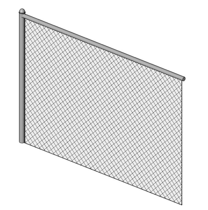 Building Revit Family fence chain link