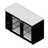 Glastender Back Bar Cooler BB60X