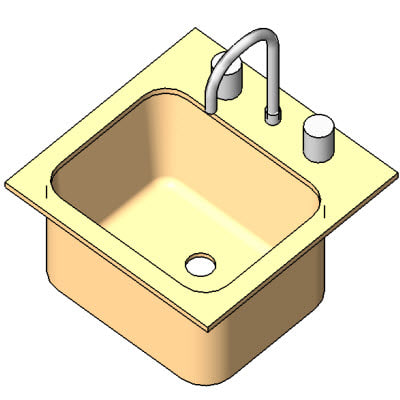 Building Revit Family Sink Plumbing