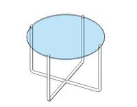 MR Table by Mies van der Rohe