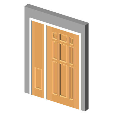 Building Revit Family wood door