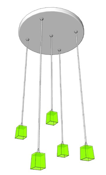 Building Revit Family Pendant Modern Decorative