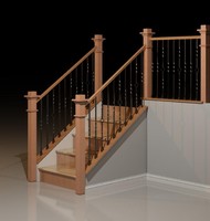 Craftsman Railing w Twist Basket