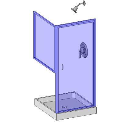 Building Revit Family Shower Plumbing