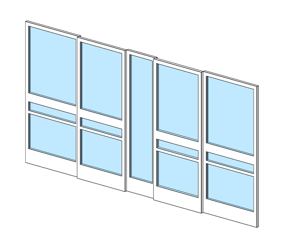 Building Revit Family door sliding glass