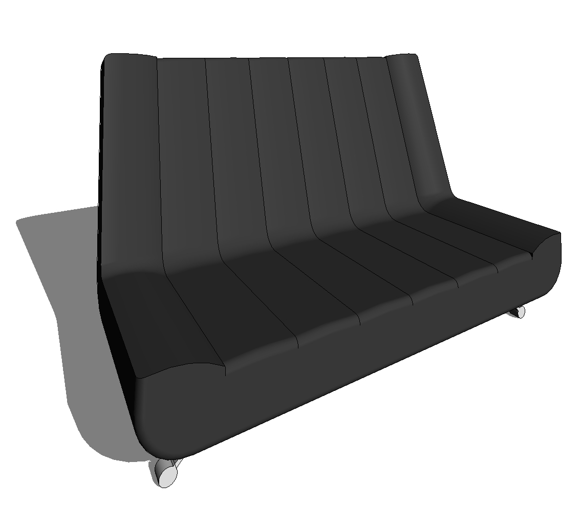 Building Revit Family Modern Sofa Bed