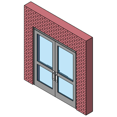 Building Revit Family Door Hollow Metal