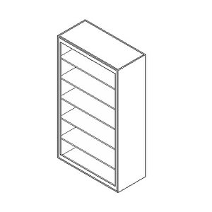 Tall Cabinet-Single Door w Glass1