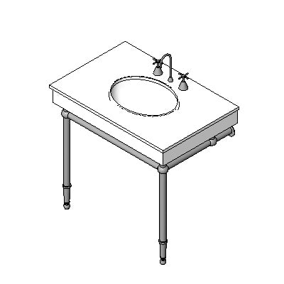 Building Revit Family Lord Jeffery vanity