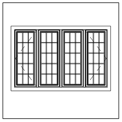 Building Revit Family window casement residential