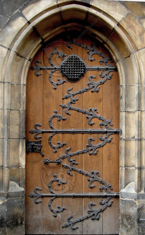 Texture PNG medieval door castle