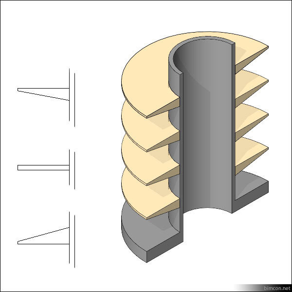 Building Revit Family rack shelf store