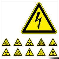 2D Symbol Warning Signs 00924se