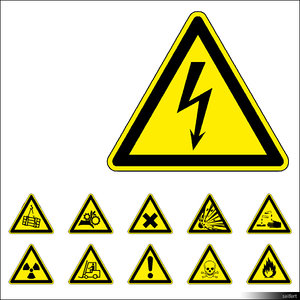 2D Symbol Warning Signs 00924se