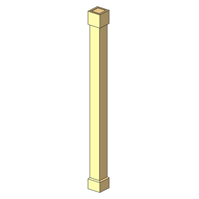 Building Revit Family wood porch column