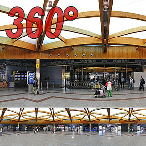 Airport Terminal - 360&deg; panorama