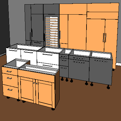 Building Revit Family cabinet base Casework