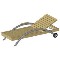 Outdoor Chaise Lounge Chair