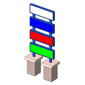 Sign - 4 Tier Columns