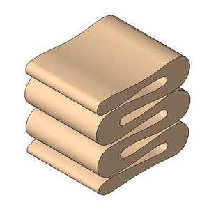 Stool - Gehry - Wiggle Stool