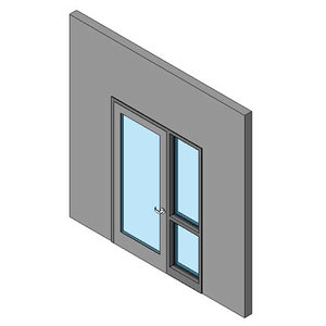 Hollow Metal Swing Door, Single With Sidelite