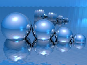 Blue Spheres