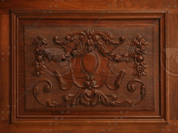 Texture PNG Carved Wood Panel