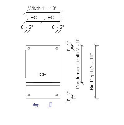 Ice Maker Rvt Building Revit Family Ice Maker Appliances