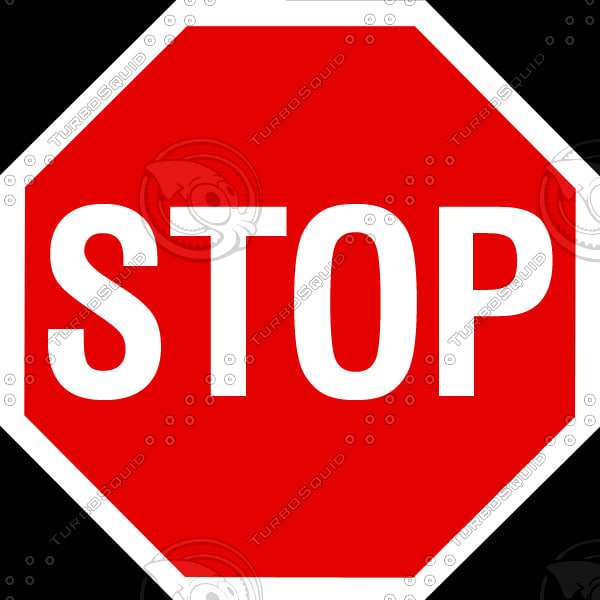 Texture Photoshop stop sign english