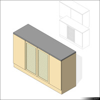 Building Revit Family wardrobe Furniture rfa