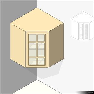 Kitchen Unit Wall Mount Corner 00448se