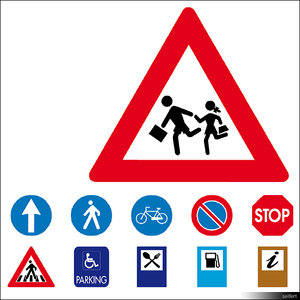 2D Symbol Traffic Signs 00923se