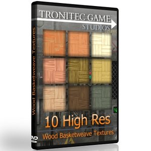 10 High Res Wood Basketweave Textures