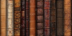 Leather Book Spines Texture
