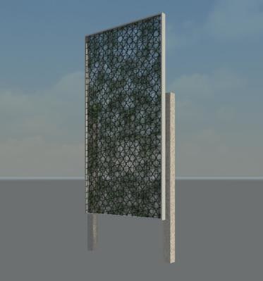 Building Revit Family Planted Screen Foliage