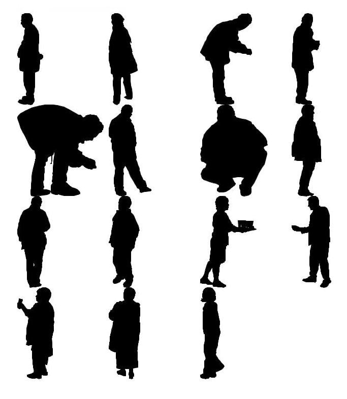 Shapes Other Silhouet Human Man