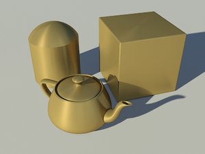 brass - gold - Mental Ray material