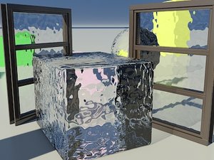 Glass Small Wavy 1_01 - Mental Ray material