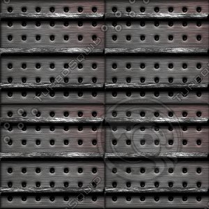 Gothic metallic cover : holes and bars