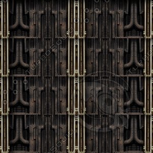 Gothic tech hallway : Classic pipes