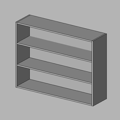 Building Revit Family wall hung cabinet