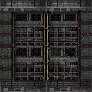 Gothic tech hallway : cargo bay
